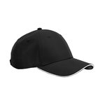 Beechfield Recycelte Polyester Sport-Tech Kappe, Black/White One Size, CB195R – Bild 3