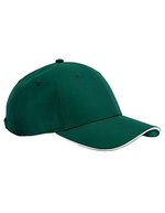 Beechfield Recycelte Polyester Sport-Tech Kappe – Bottle Green/White