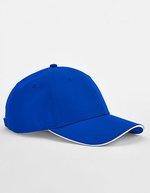 Beechfield Recycelte Polyester Sport-Tech Kappe – Bright Royal/White