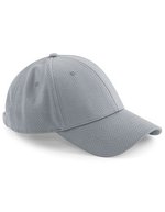 Beechfield Air Mesh 6 Panel Cap mit Belüftung – Light Grey