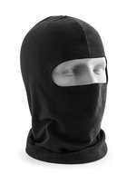 Beechfield Microfleece Sturmhaube mit flachen Nähten – Black