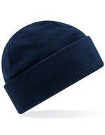 Beechfield Recycelte Fleece Beanie mit Umschlag, Black One Size, CB243R – French Navy