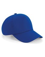 Beechfield Authentische 5-Panel Kappe aus Twill, Black One Size, CB25 – Bright Royal