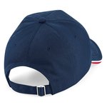 Beechfield Baumwolltwill 5-Panel Cap mit Paspel, Black/White One Size, CB25c – Bild 4