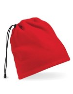 Beechfield Suprafleece® Mütze und Nackenwärmer Kombi, Black One Size, CB285 – Classic Red