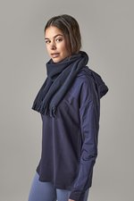 Beechfield Suprafleece® Dolomite Schal mit Fransen, French Navy 150 x 25 cm, CB291 – Bild 1
