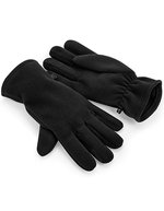 Beechfield Recycelte Fleece Handschuhe mit Clip – Black