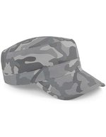 Beechfield Camo Army Cap mit Klettverschluss – Arctic Camo