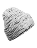Chunky Knitted Patch Beanie – Cloudy Haze