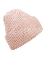 Chunky Knitted Patch Beanie – Strawberry Haze