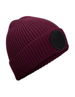 Circular Fashion Patch Beanie – Bordeaux/Noir