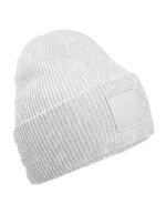 Deep Cuffed Tonal Patch Beanie – Nuage Gris