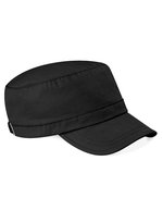 Beechfield Army Cap aus gewaschener Baumwolle – Black