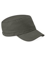 Beechfield Army Cap aus gewaschener Baumwolle, Black One Size, CB34 – Verde oliva