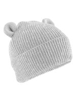 Organic Baby Bear Beanie – Cloud Grey