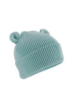 Organic Baby Bear Beanie – Dusty Turquoise