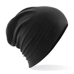Beechfield Baumwoll-Mikrostrick Slouch Beanie 28cm, Black One Size, CB368 – Bild 3