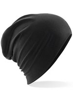 Beechfield Baumwoll-Mikrostrick Slouch Beanie 28cm, Black One Size, CB368 – Bild 2