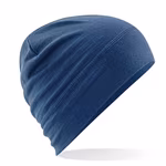Beechfield Bonnet en mérinos avec revers double couche, Black One Size, CB370 – image 3