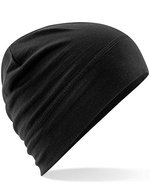 Beechfield Merino Beanie mit doppelschichtiger Manschette, Black One Size, CB370 – Bild 2