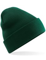 Beechfield Polylana® Original Cuffed Beanie für Nachhaltigkeit, Black One Size, CB375R – Verde bottiglia