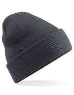 Beechfield Polylana® Original Cuffed Beanie für Nachhaltigkeit, Black One Size, CB375R – Grafite Grigio