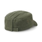 Beechfield Urban Army Cap mit Fischgrätmuster, Vintage Olive One Size, CB38 – Bild 4