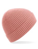 Beechfield Rippstrick Beanie mit Umschlag, Steel Blue One Size, CB380 – Blush