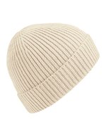 Beechfield Rippstrick Beanie mit Umschlag, Steel Blue One Size, CB380 – Oatmeal