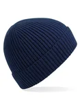 Beechfield Rippstrick Beanie mit Umschlag, Steel Blue One Size, CB380 – Oxford Navy