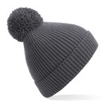 Beechfield Rippstrick Mütze mit Bommel, Oxford Navy One Size, CB382 – Bild 3