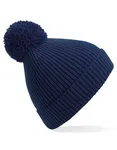 Beechfield Bonnet en maille côtelée avec pompon, Oxford Navy One Size, CB382 – image 2