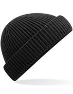 Beechfield Nachhaltige Harbour Beanie aus Recyclingmaterial, Marine Green One Size, CB383R – Nero
