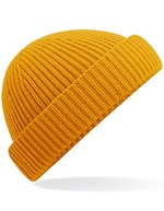 Beechfield Nachhaltige Harbour Beanie aus Recyclingmaterial, Marine Green One Size, CB383R – Senape