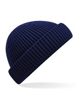 Beechfield Nachhaltige Harbour Beanie aus Recyclingmaterial, Marine Green One Size, CB383R – Oxford Blu navy