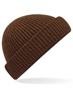 Beechfield Nachhaltige Harbour Beanie aus Recyclingmaterial, Marine Green One Size, CB383R – Walnut