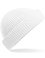 Beechfield Nachhaltige Harbour Beanie aus Recyclingmaterial, Marine Green One Size, CB383R – Bianco