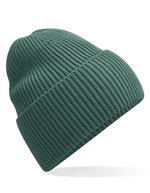 Beechfield Oversized Beanie aus recyceltem Polyester, Black One Size, CB384R – Marine Vert