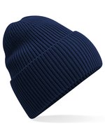 Beechfield Oversized Beanie aus recyceltem Polyester, Black One Size, CB384R – Oxford Marine