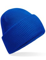 Beechfield Klassischer Deep Cuffed Beanie aus Recyclingpolyester, Ash One Size, CB385R – Bright Royal