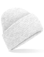 Beechfield Klassischer Deep Cuffed Beanie aus Recyclingpolyester, Ash One Size, CB385R – Cloud Grey