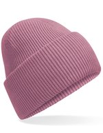 Beechfield Klassischer Deep Cuffed Beanie aus Recyclingpolyester, Ash One Size, CB385R – Dusty Purple