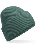 Beechfield Klassischer Deep Cuffed Beanie aus Recyclingpolyester, Ash One Size, CB385R – Marine Green