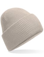 Beechfield Klassischer Deep Cuffed Beanie aus Recyclingpolyester, Ash One Size, CB385R – Natural Stone