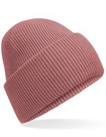 Beechfield Klassischer Deep Cuffed Beanie aus Recyclingpolyester, Ash One Size, CB385R – Rose