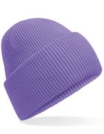 Beechfield Klassischer Deep Cuffed Beanie aus Recyclingpolyester, Ash One Size, CB385R – Violet
