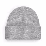 Beechfield Rippstrick Beanie mit Umschlagkante, Black Marl One Size, CB386 – Bild 4