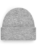 Beechfield Rippstrick Beanie mit Umschlagkante, Almond Marl One Size, CB386 – Grey Marl