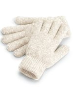 Beechfield Rippstrick Handschuhe mit Futter – Almond Marl