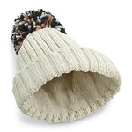 Beechfield Hygge Beanie mit Bommel und Futter, Mustard One Size, CB390 – Bild 4